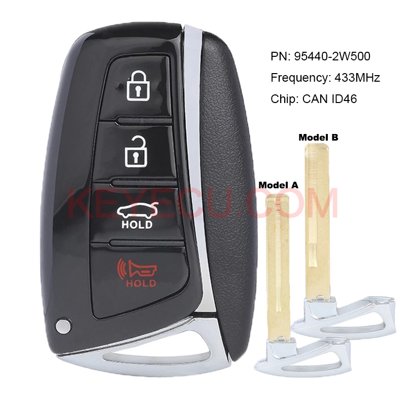 Oem Smart Remote Control Car Key For Hyundai Santa Fe