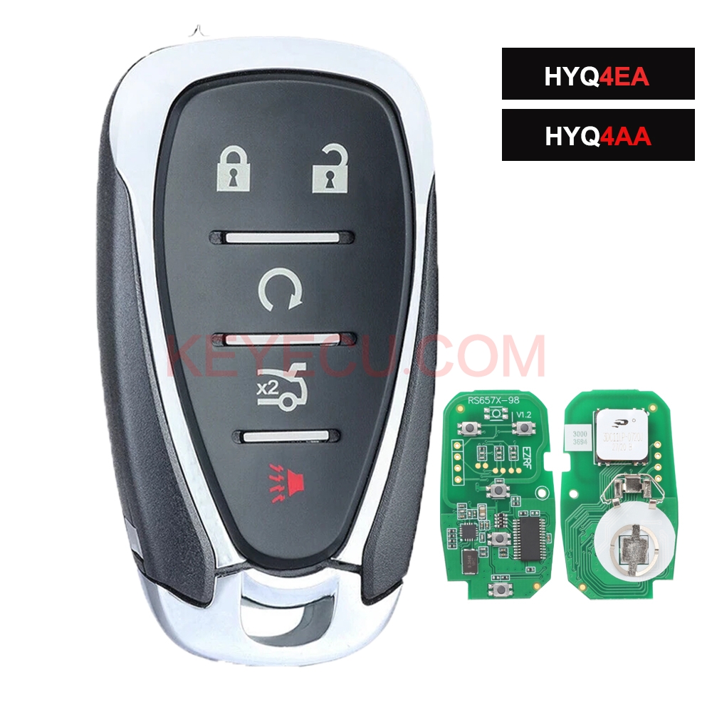 HYQ4EA HYQ4AA Smart Remote Key 5 Button 315MHz 433MHz FOB For Chevrolet