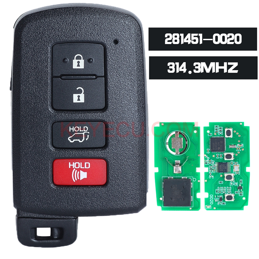 Board Id G Smart Remote Key Button Fob Mhz For