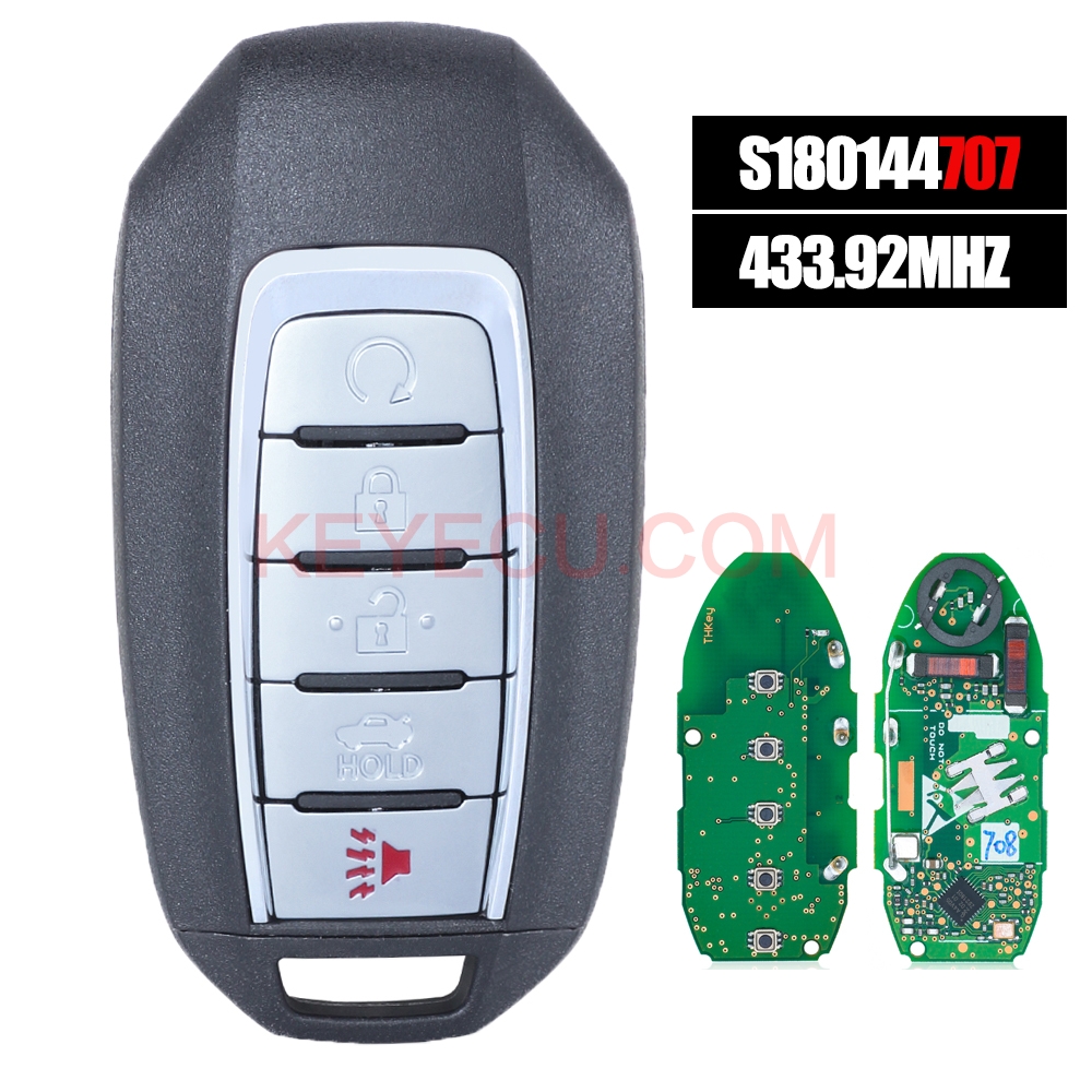 Aftermarket S180144707 433 92MHz Smart Remote Key Fob For Infiniti QX50