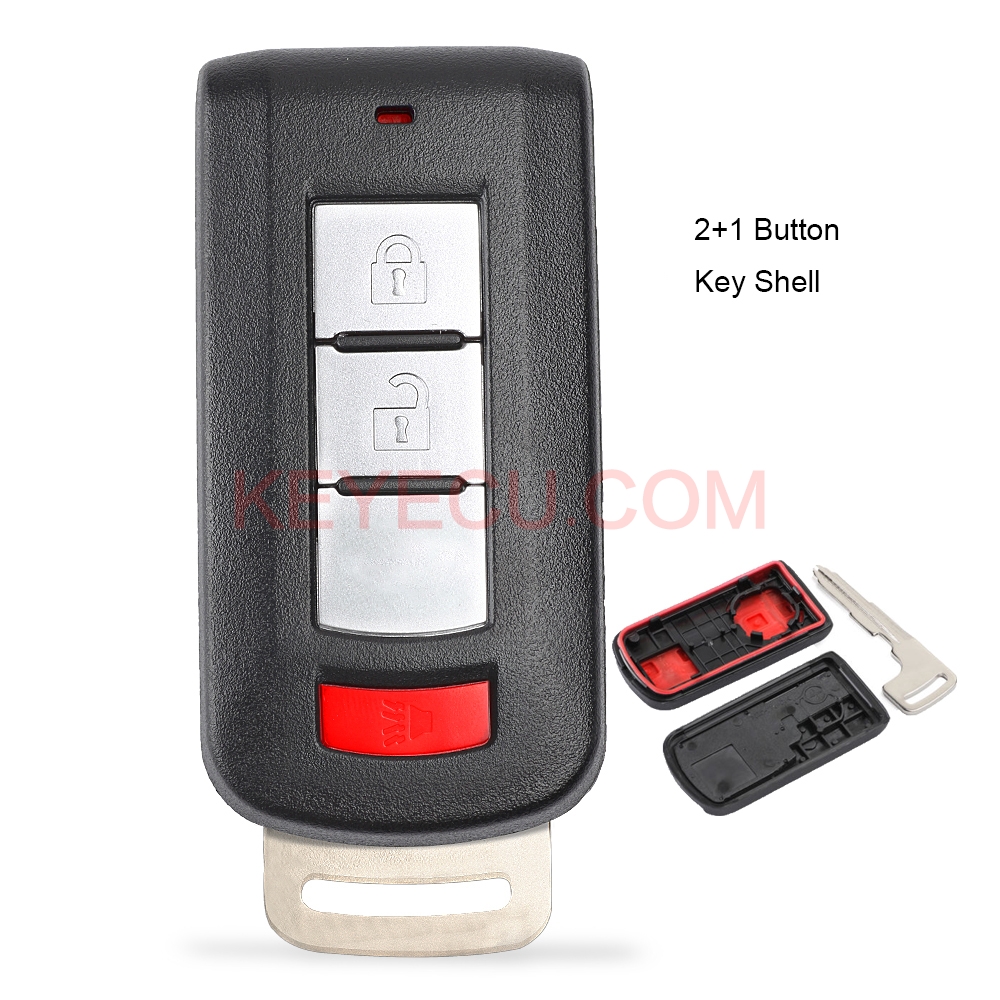 Remote Key Shell 2+1 Button for Mitsubishi Lancer Outlander Eclipse,For ...