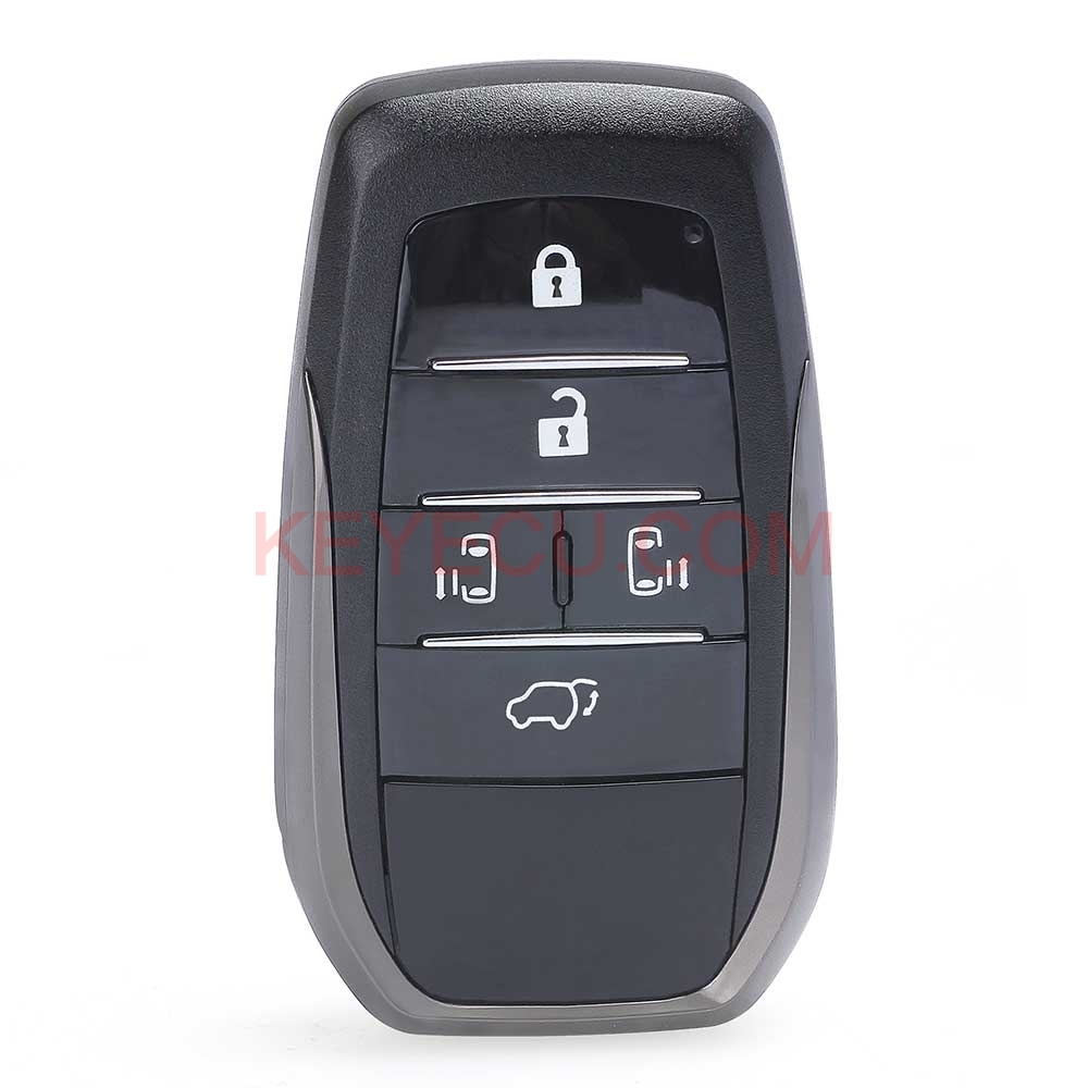 Smart Remote Key Shell Case Fob 5 Button for Toyota Vellfire Alphard ...