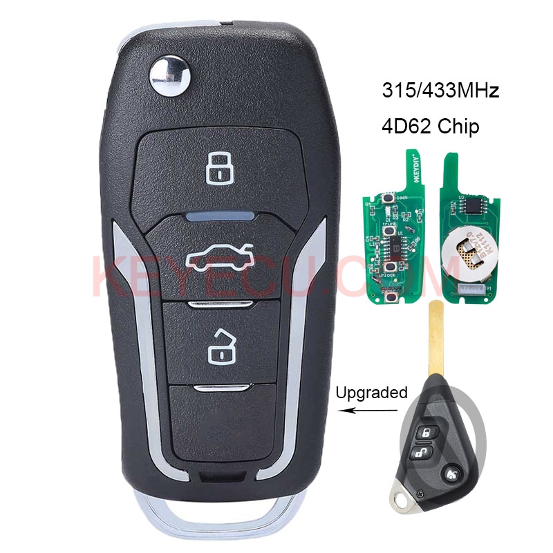 UpgradedFlipRemoteCarKeyFob315/433MHz4D62forSubaruOutbackLibertyImprezaWRXForester2003-2009