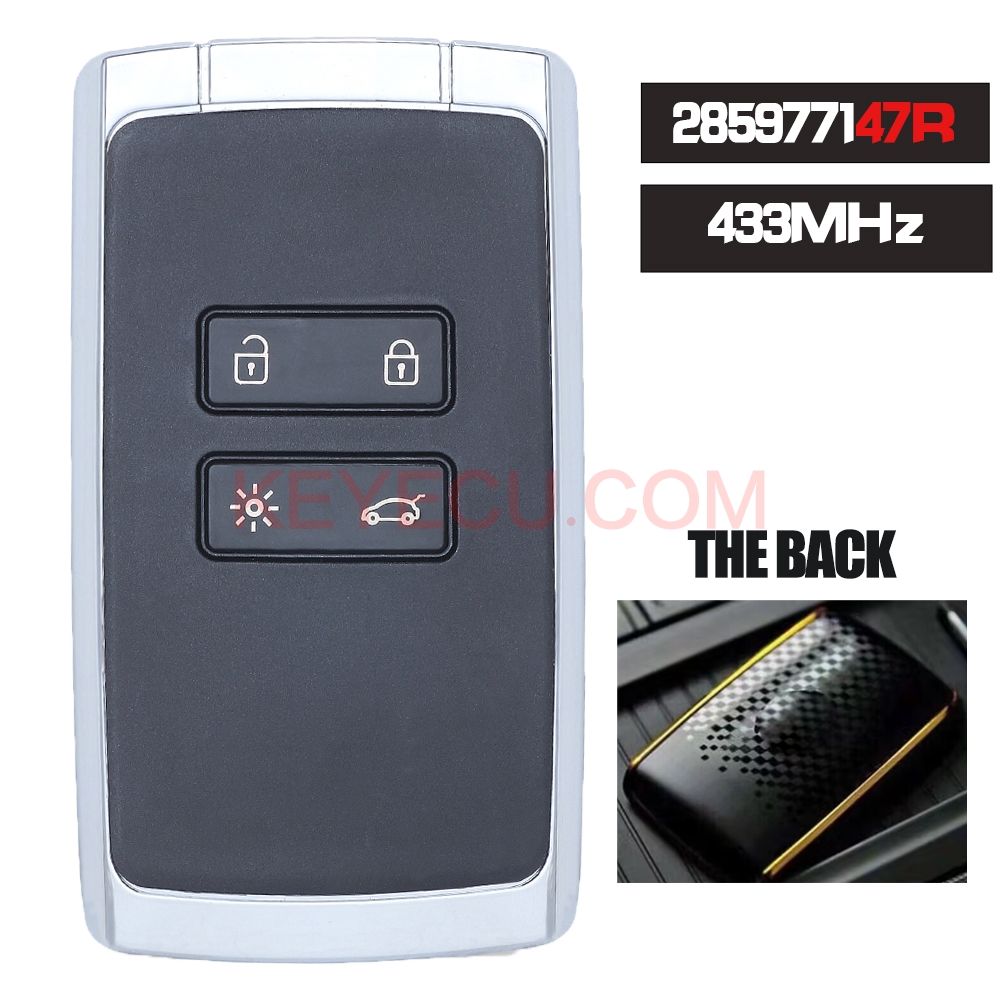 P/N: 285977147R Keyless-Go Smart Remote Key Fob 433MHz PCF7953 for ...